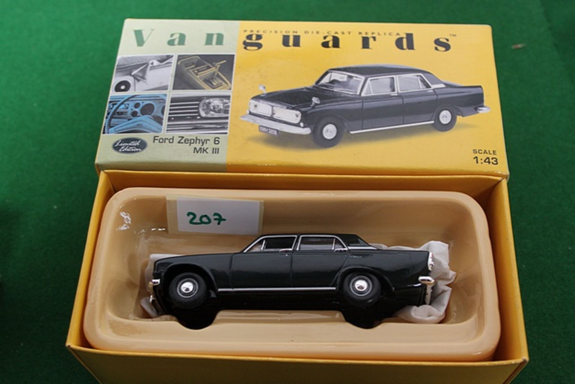 Vanguards # VA46001 Ford Zephyr 6 Mark III In Goodwood Green Scale 1/43 Complete With Box - Image 3 of 3