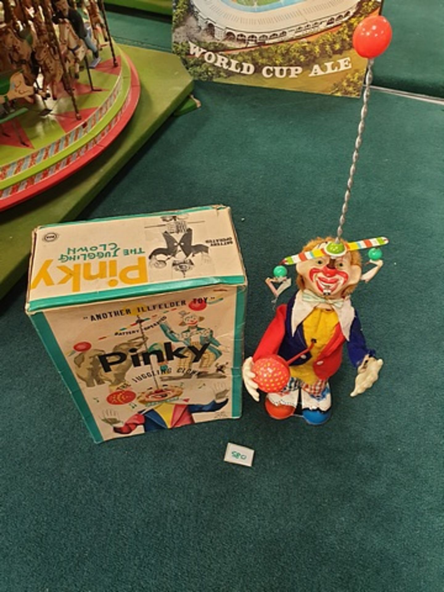 Alps (Japan) Battery Operated Pinky The Juggling Clown With Box