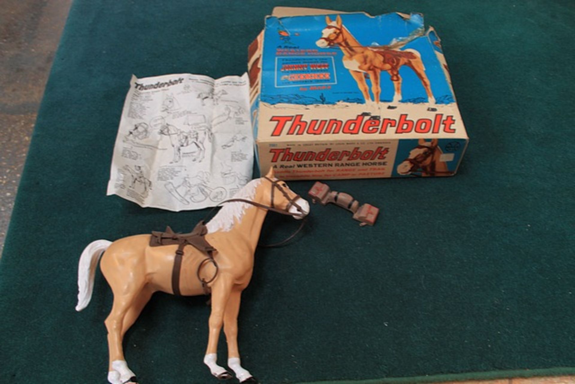 Marx Toys A Real Western Range Horse 'Thunderbolt' The Perfect Mount For Johnny West The Moveable