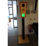 A Unique Hand Built 240v Traffic Light Post In Full Working Order 1900mm High