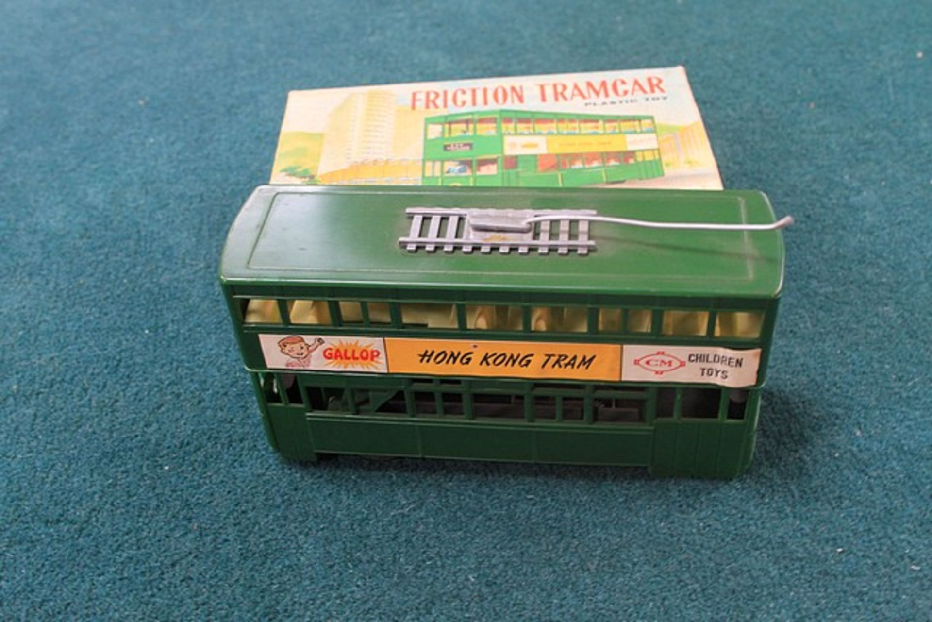 CM Toys Hong Kong Friction Tramcar Plastic Toy Complete In Box