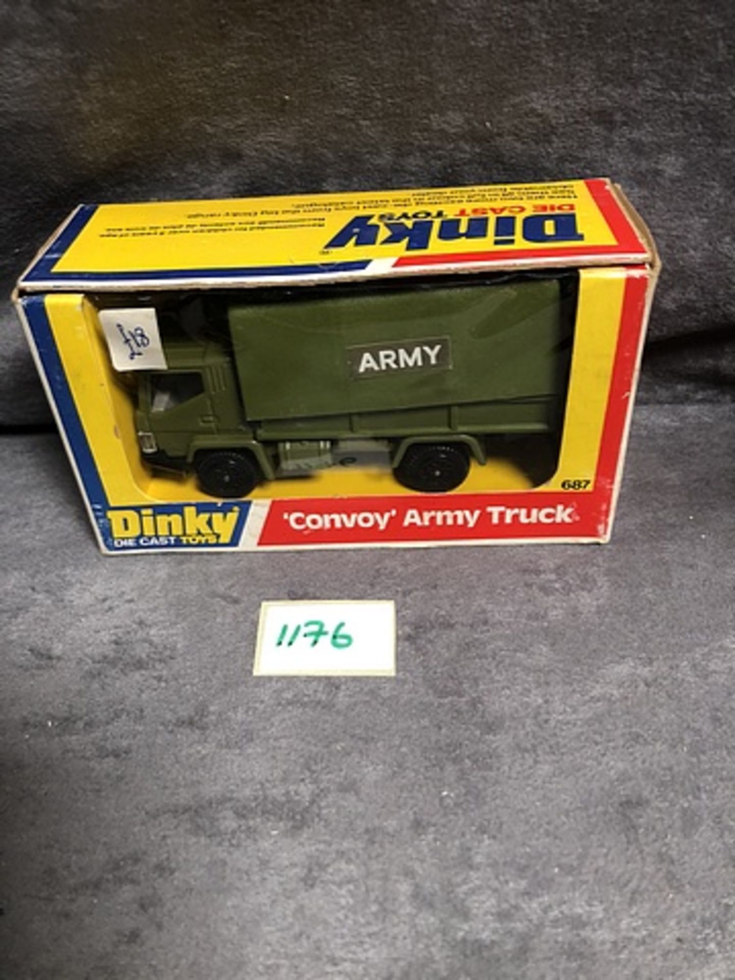 Dinky Toys Diecast #687 Convoy Army Truck Complete With Box