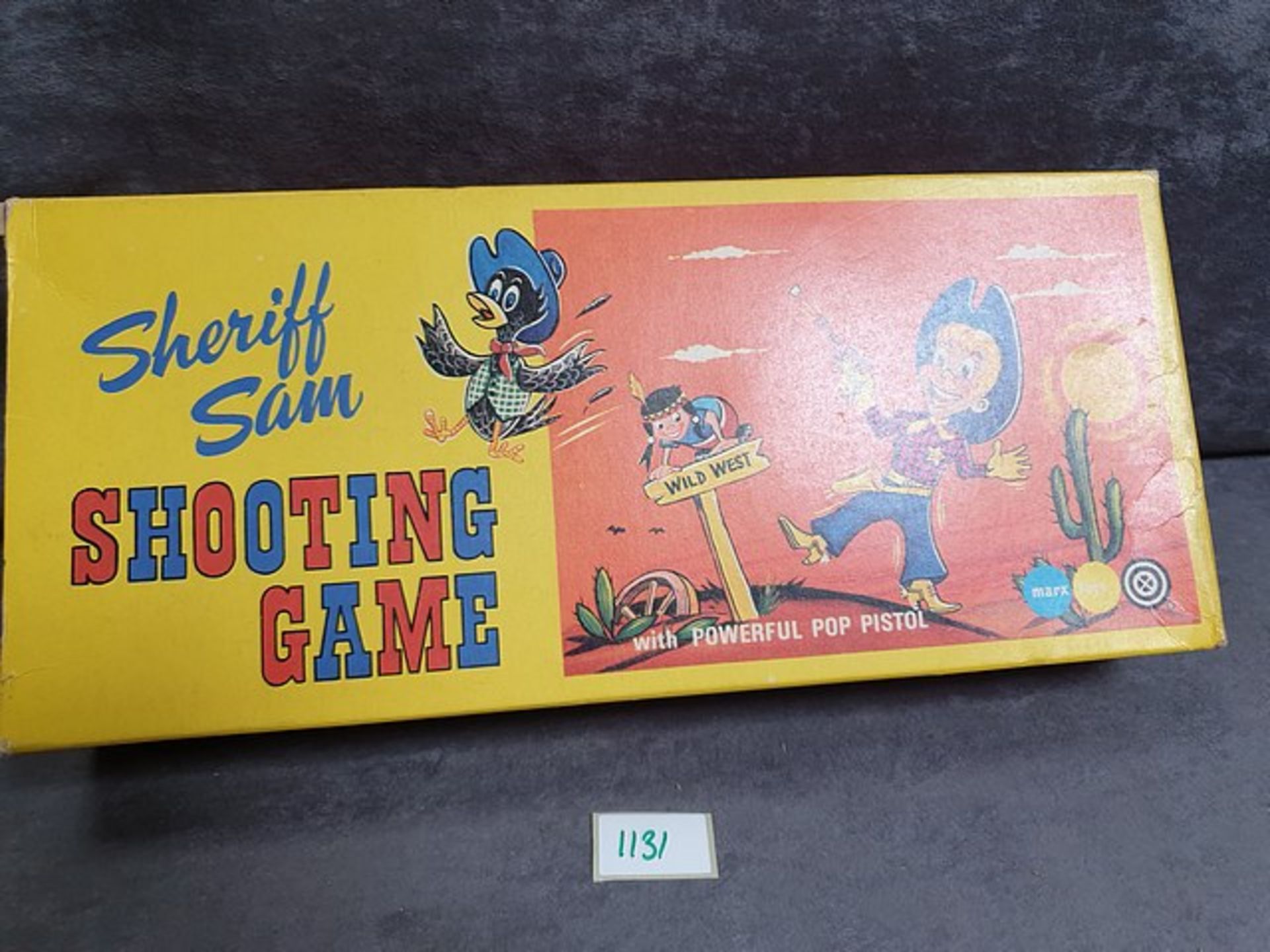 Marx Toys Sheriff Sam Shooting Game With Powerful Pop Pistol Complete In Box - Image 2 of 3