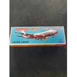 T.T Toys Takatoku (Japan) Tin Friction Powered Pan Am Boeing 747 Jumbo Jet Airplane 200 X 240 X