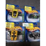4 X Hotwheels Cars From The 2014 First Editions Set Comprising Of; #41/100 Fatbax Mustang GT 2004 #
