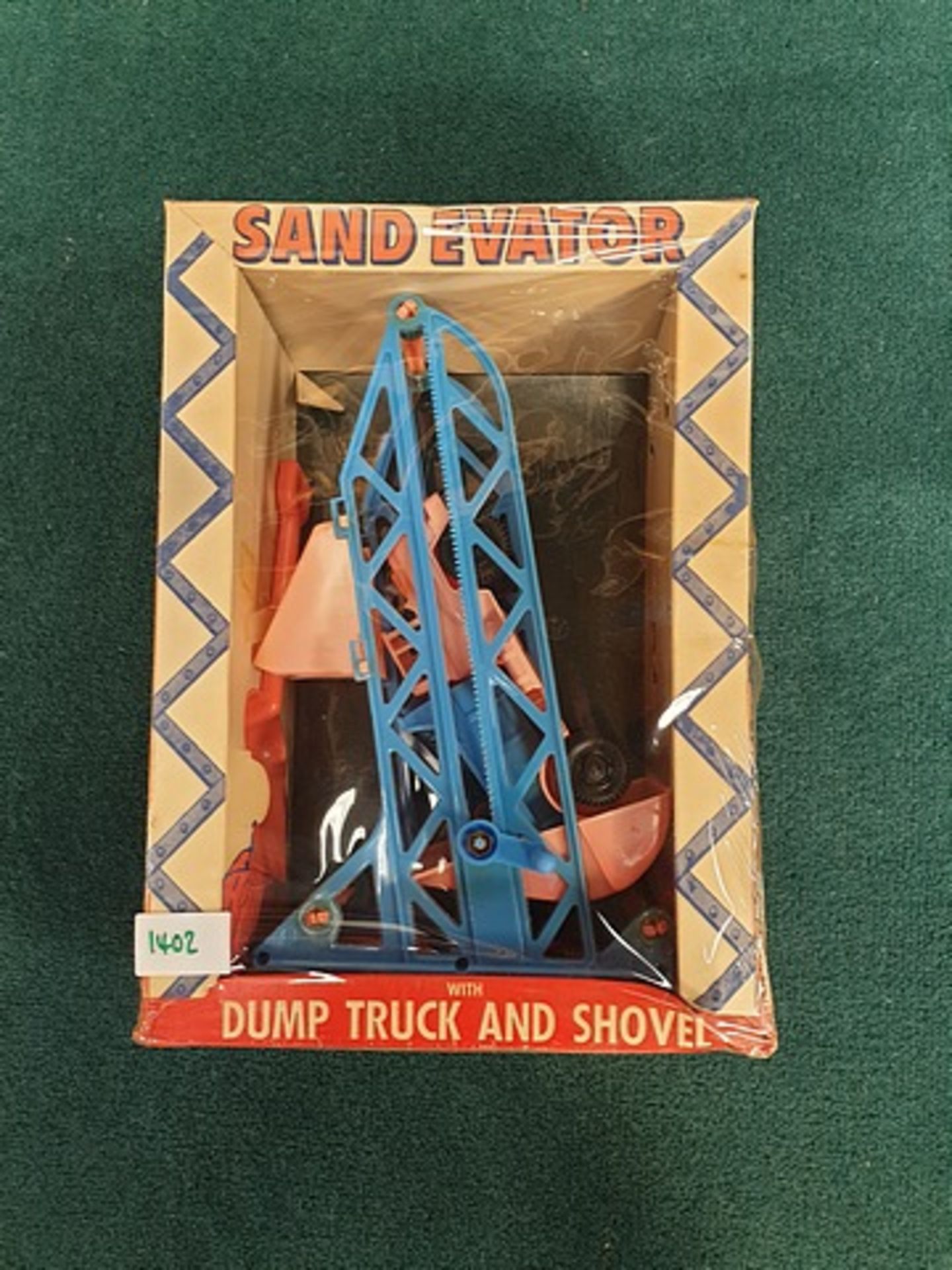 Plastic Toy & Novelty Corp (USA) Sand Elevator With Dump Truck And Shovel Complete In Box