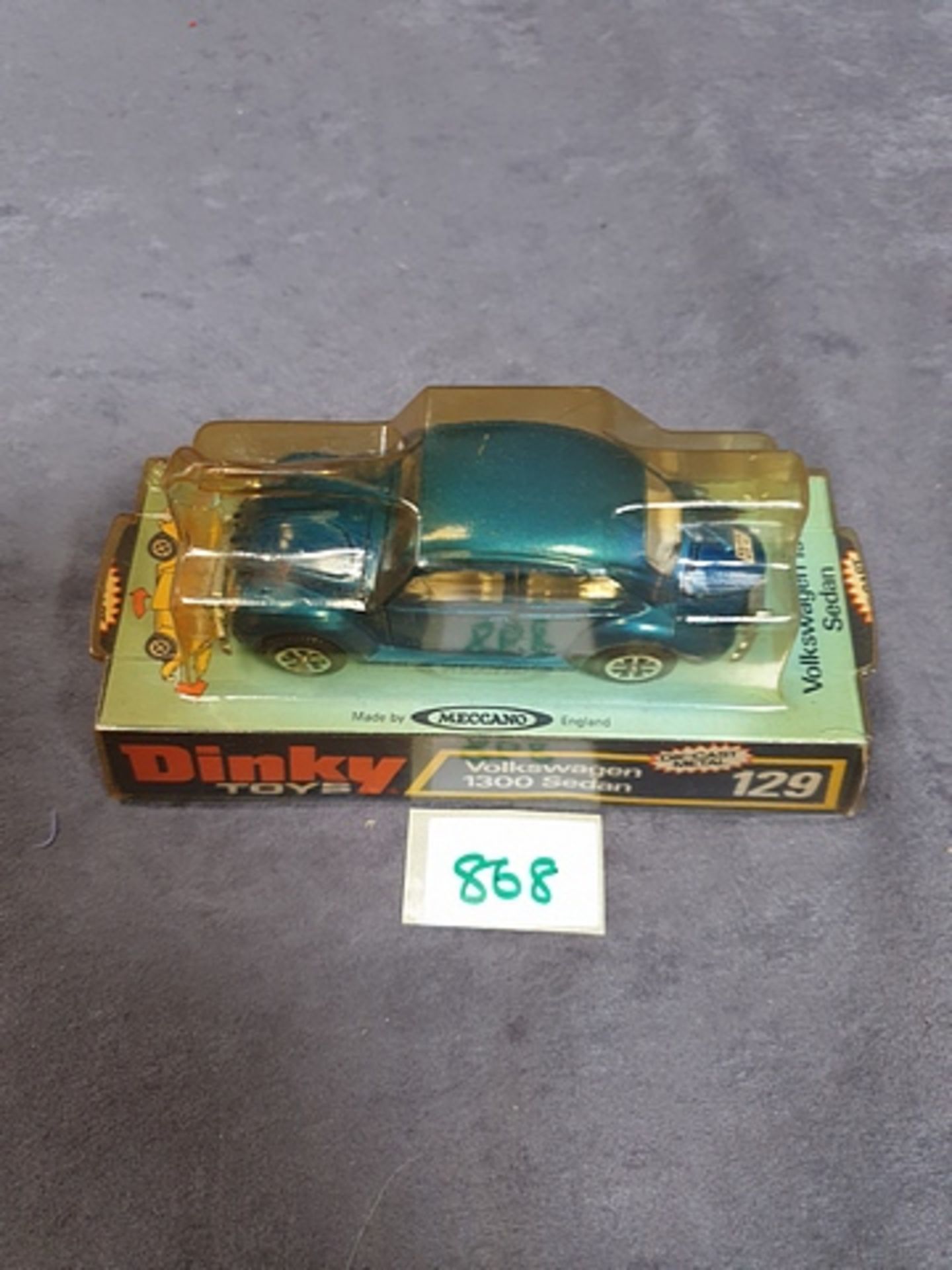 Dinky Diecast Toys #129 Volkswagen 1300 Sedan Complete In Box - Image 2 of 2