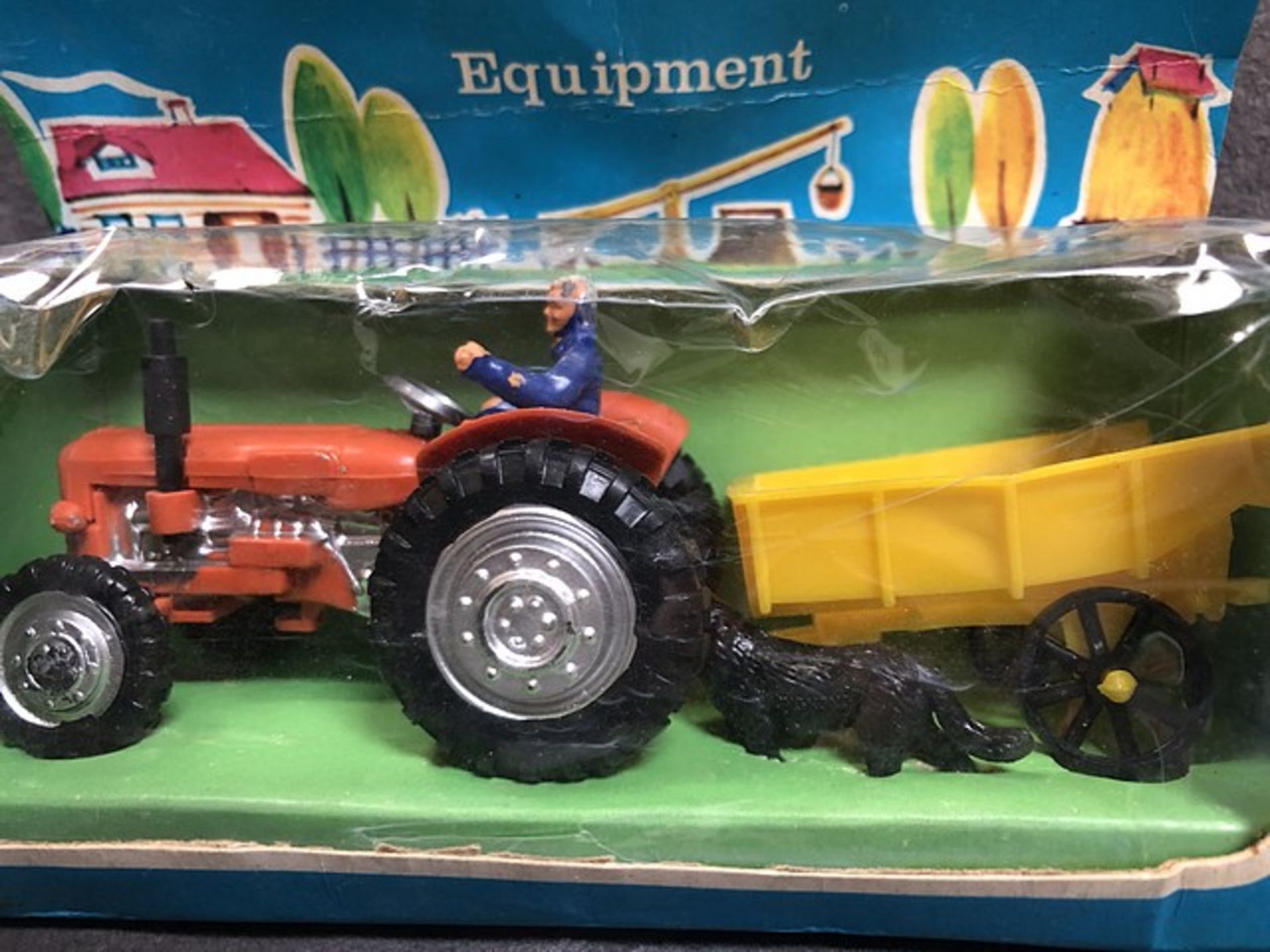 Blue Box International #77385 Home Farm Equipment Made In Hong Kong Complete In Box