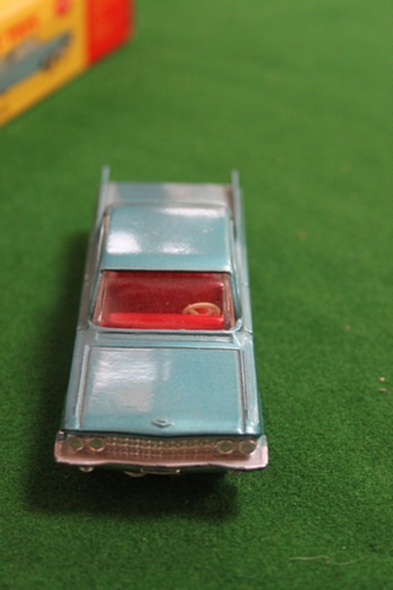 Dinky Toys Diecast #147 Cadillac 62 In Blue With Red Interior Complete With Box - Image 2 of 2