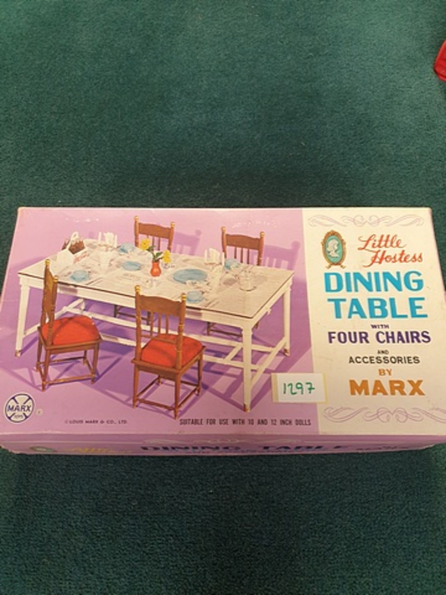 Marx Toys Little Hostess Dining Table With Four Chairs And Accessories Complete With Box - Image 2 of 2