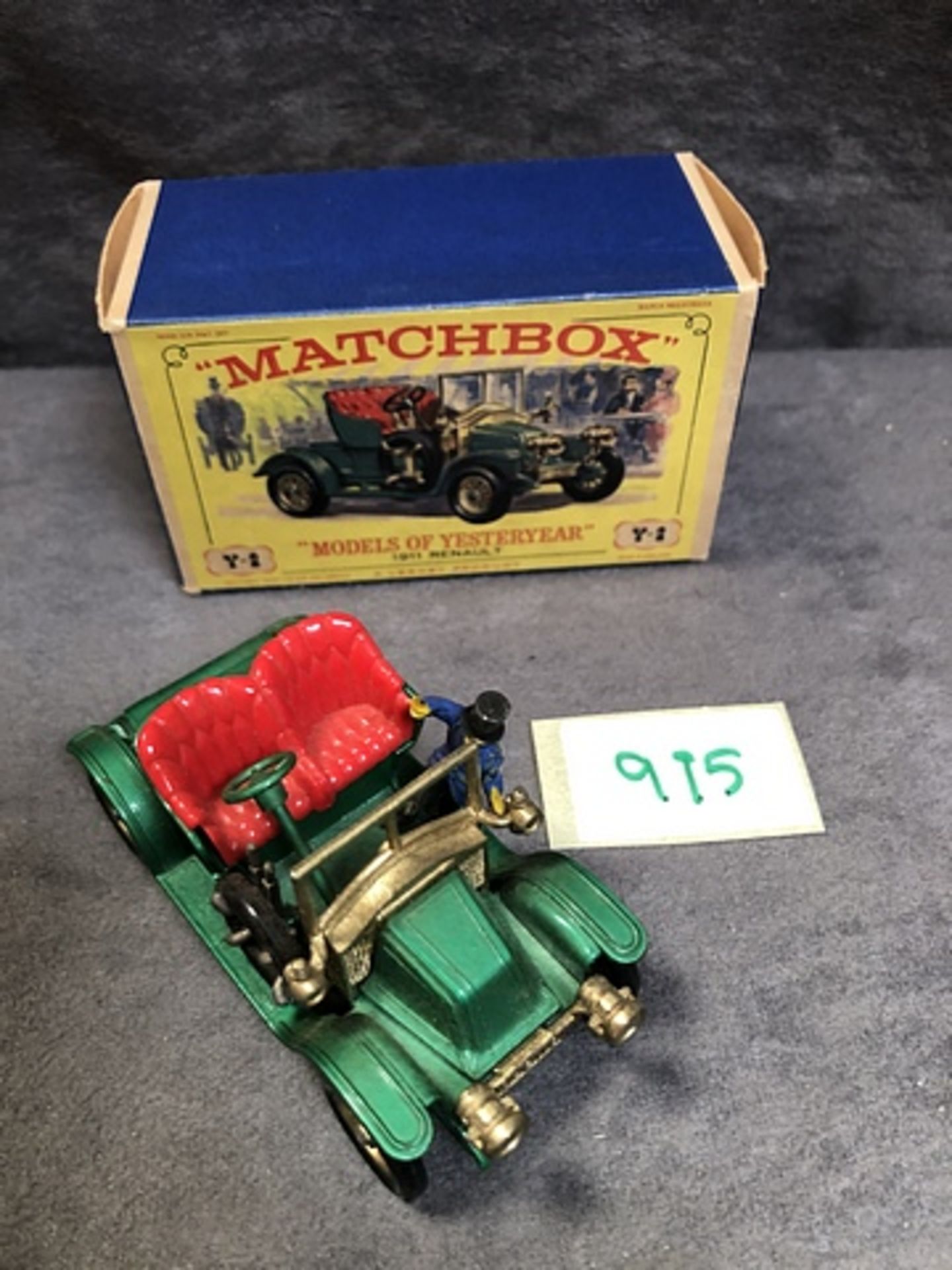 Matchbox Lesney Diecast #Y-2 1911 Renault Complete With Box - Image 2 of 2
