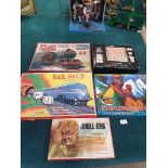5 X Board Games Comprising Of; Jungle King, Exploration, Rail Race, Race To The Ocean, Devilsh