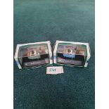 2 X Hongwell Cararama BMW Isetta 250 Deep Blue/Green & Blue/White Complete In Presentation Box And