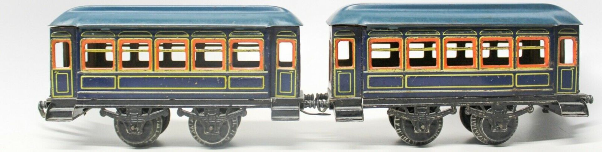 Karl Bub (KBN) Clockwork 0-Gauge Locomotive Vintage Large Passenger Train Set Tin Lithograp Large - Image 5 of 5