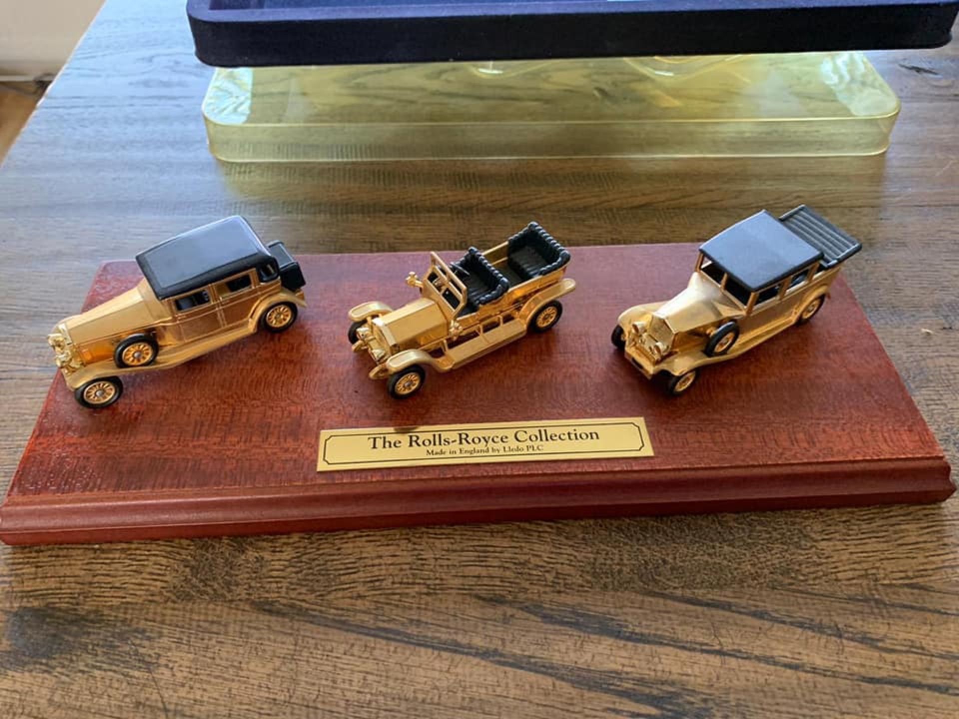 Lledo Rolls Royce Limited Edition 24k Gold Plated 3 Car Set with box