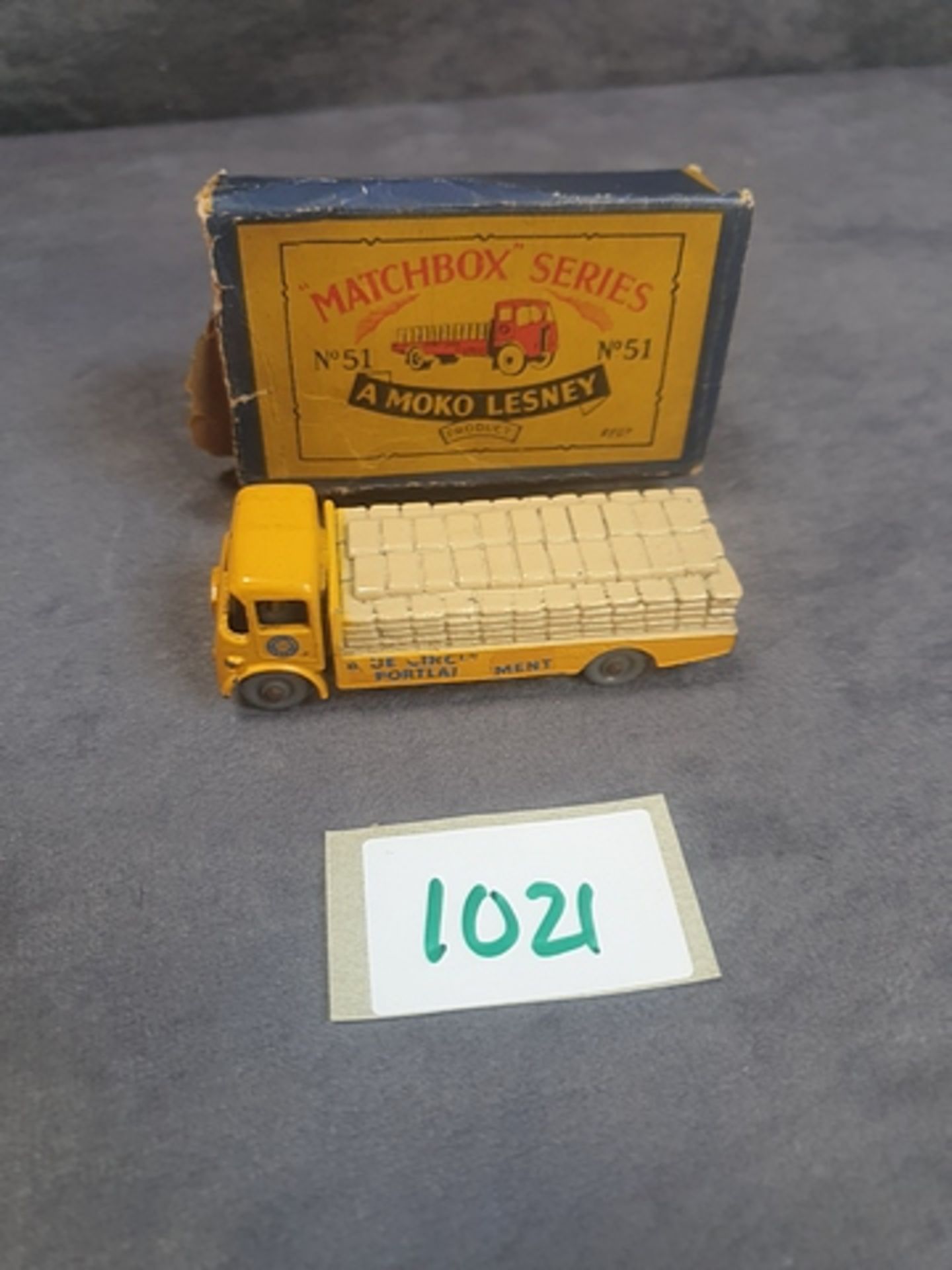 Matchbox Lesney Moko #51 Portland Cement Albion Chieftain Truck Completed With Box (Box Is Damaged) - Image 2 of 2
