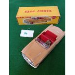 Dinky Toys Diecast #132 Packard Convertible In Beige With Red Interior Complete With Box