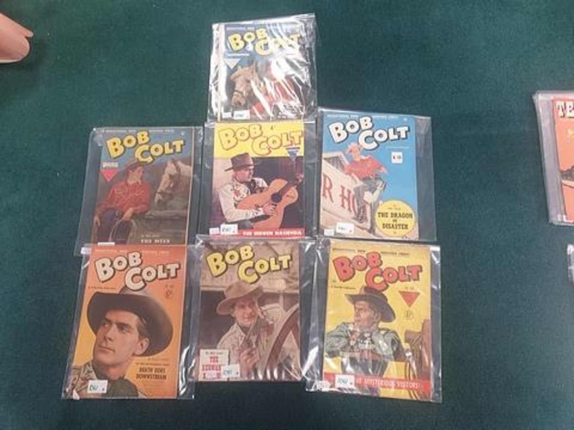 7 x Bob Colt Comics issues 51 to 56 comprising of Bob Colt #51 L. Miller & Son, 1951 Series Scarce