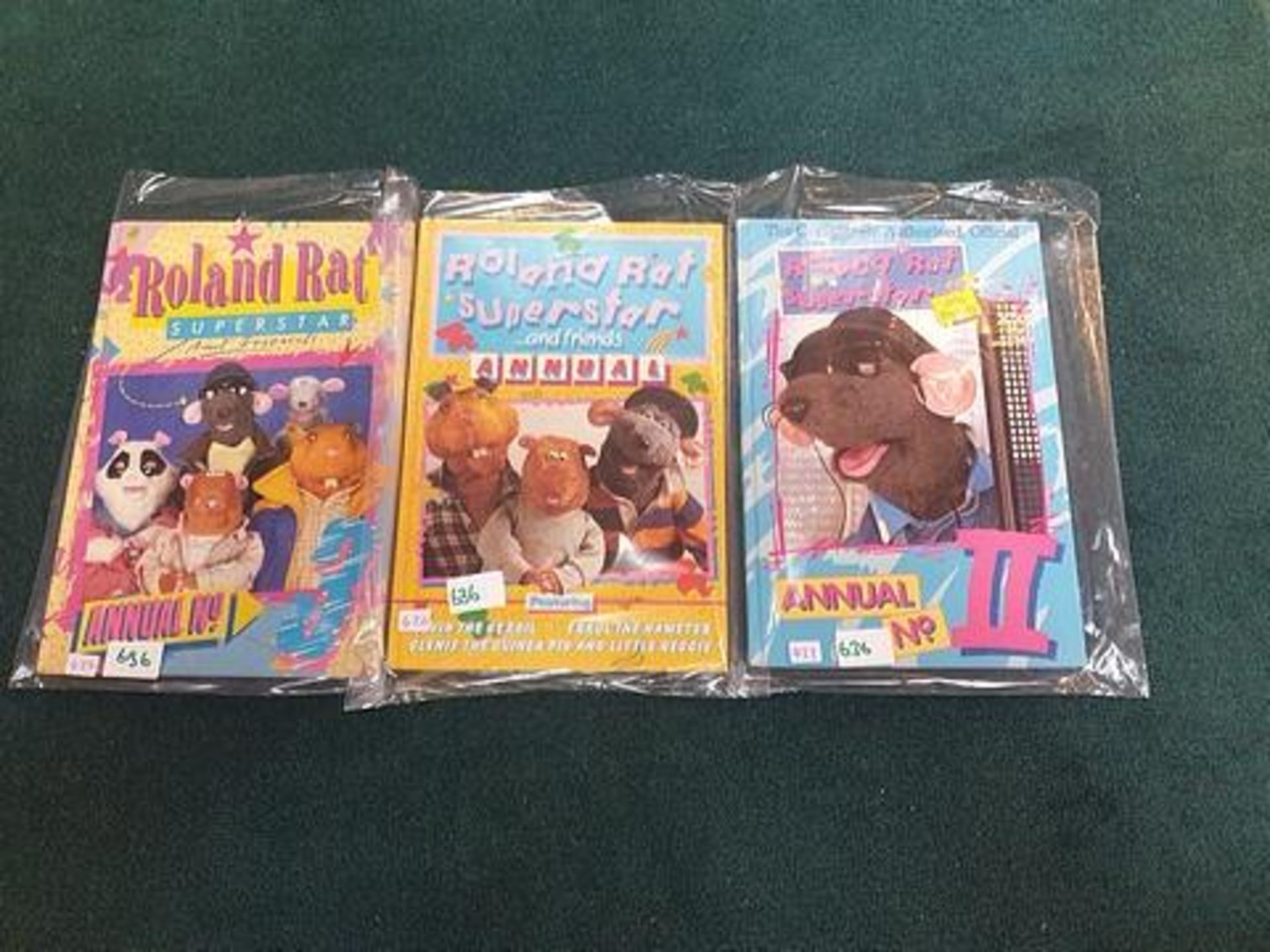 3 x Roland Rat Superstar and Friends Annuals 1984,1985 and 1986