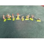 8 X Britains Knights & Medieval Figures