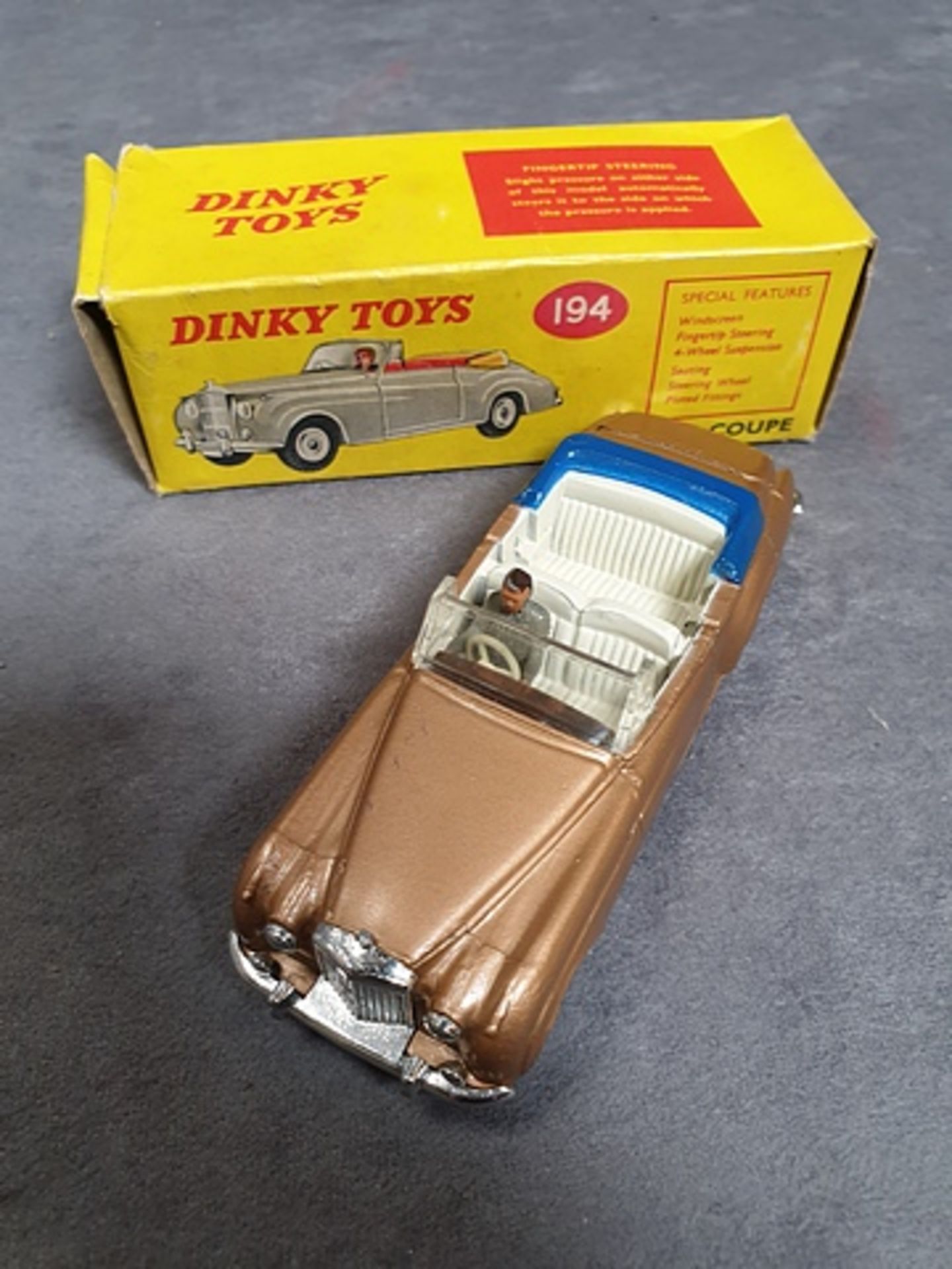 Dinky Diecast Toys #194 Bentley Coupe in rare colour Complete In Original Packaging Box - Image 2 of 2