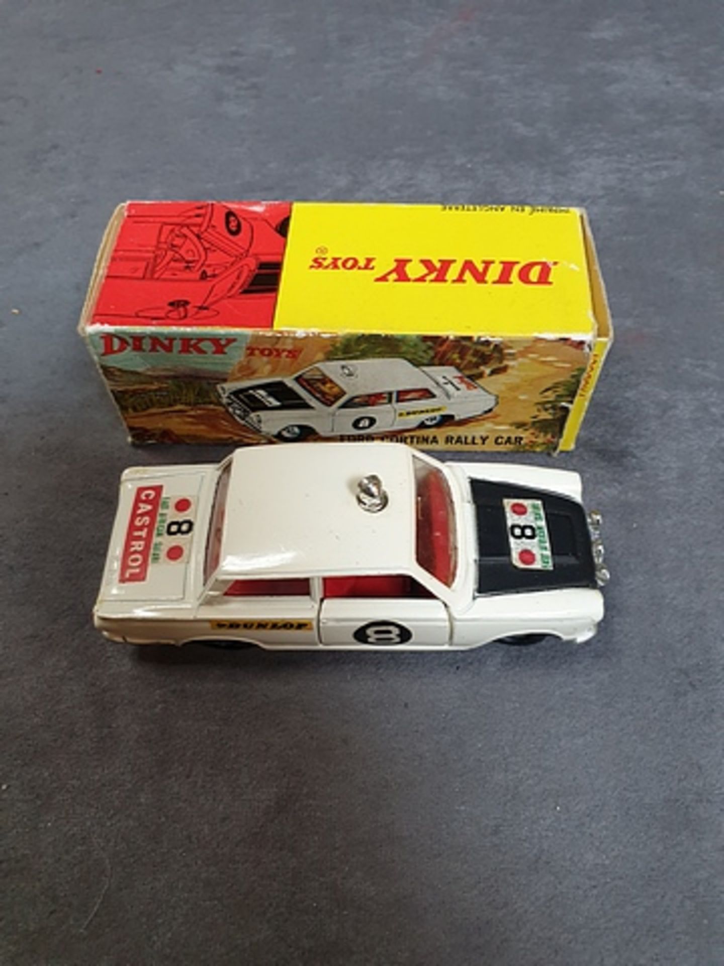 Dinky Diecast Toys #212 Ford Cortina Rally Car Complete In Original Box - Image 2 of 3