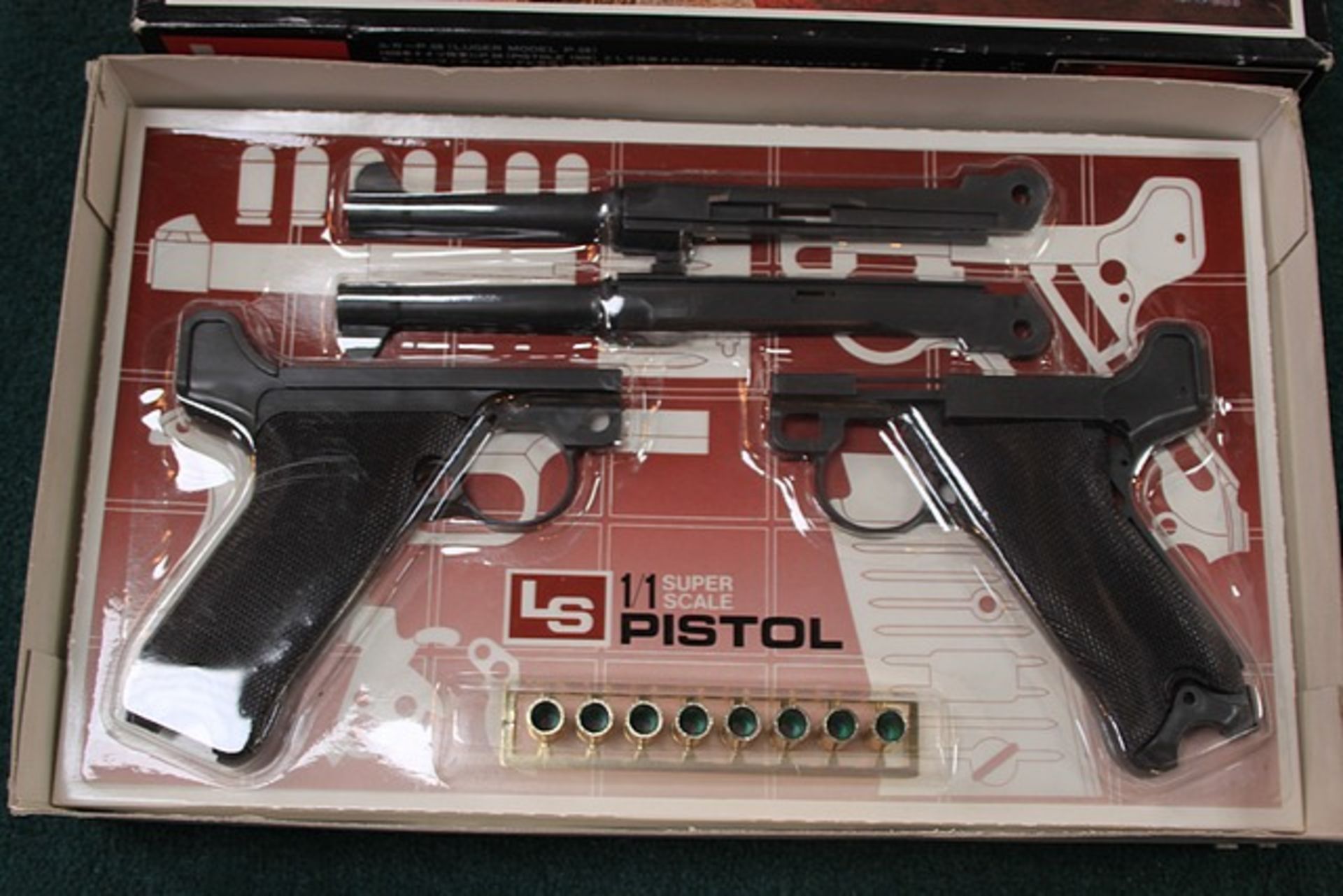 Ls Luger Parabellum Pistol P08 Model Kit 1:1 Scale Blister Card Within Original Box Made In Japan - Image 2 of 2