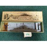 Crescent Toys No 664 HMS Cumberland with two sailors in original box