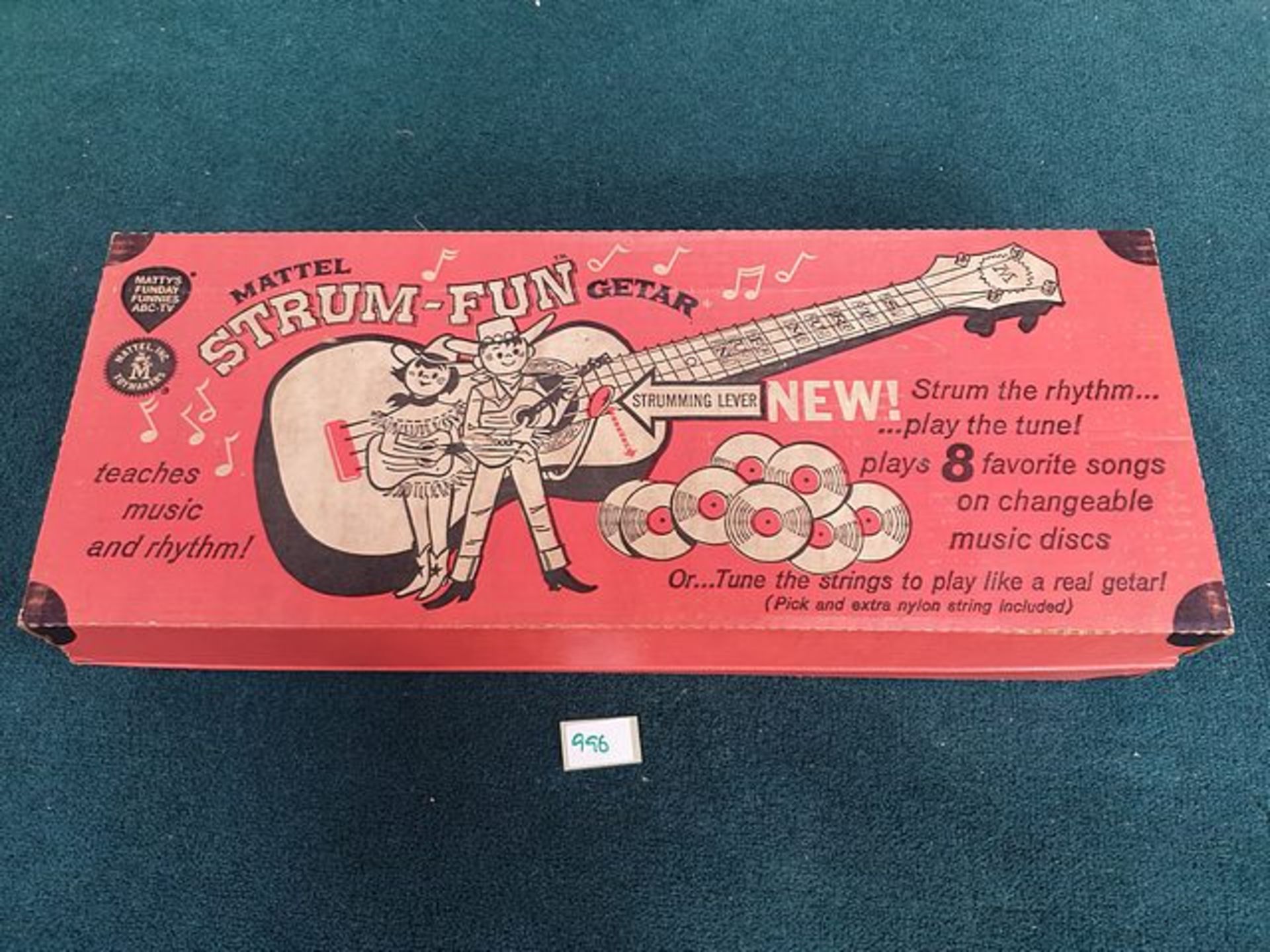 Mattel Strum-Fun Guitar 1959 No Strings Complete In Box - Image 2 of 2