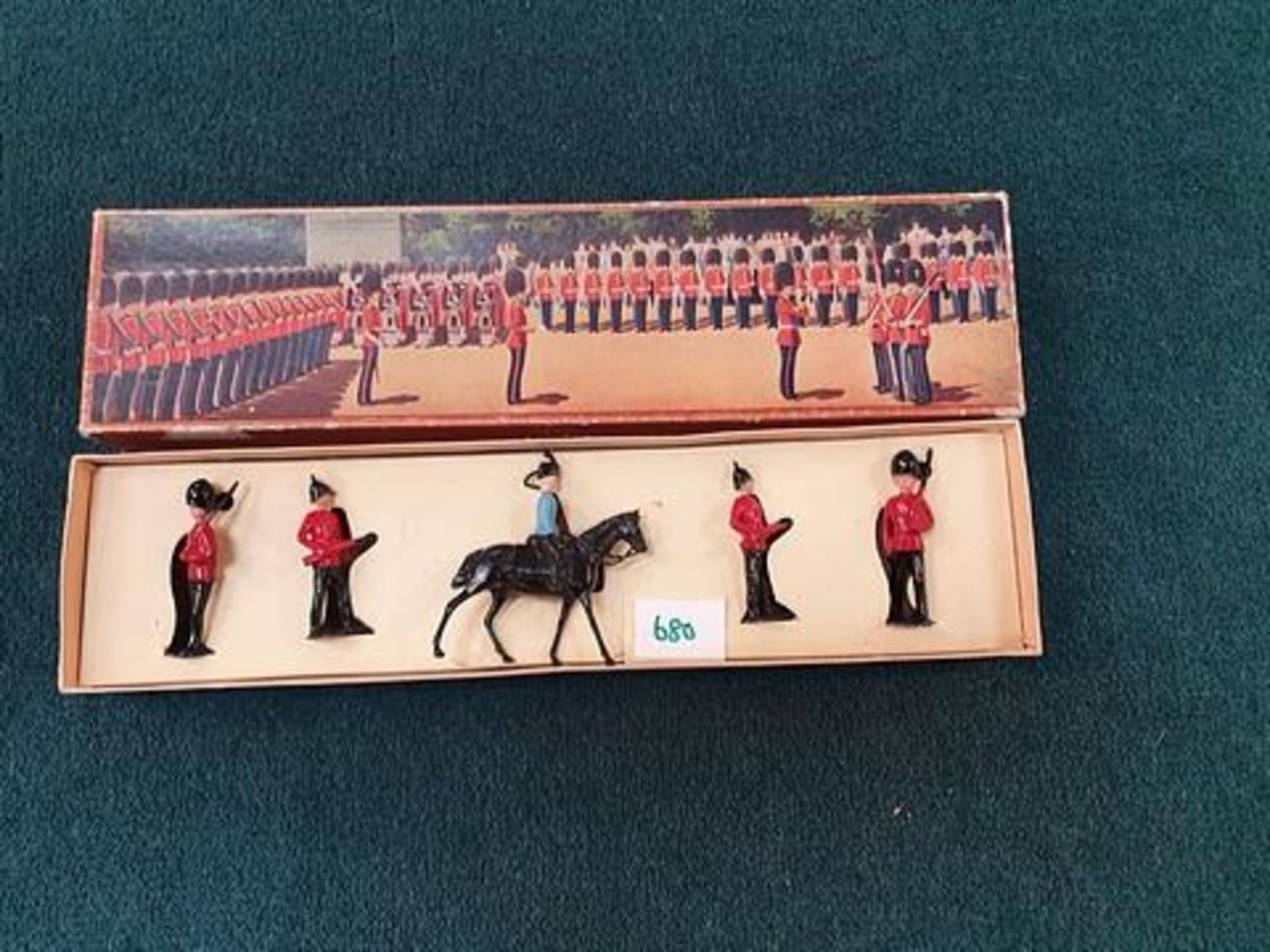 W Britain #1 Crown Range Footguards (assorted Positions Firing) complete with box