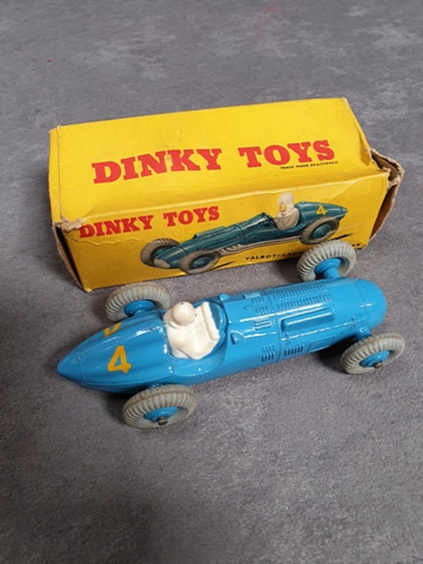 Dinky Diecast Toys #230 Talbot Lago Racing Car Complete In Box