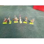 6 X Britains Knights & Medieval Figures