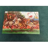 Constructed Jigsaw Of Two Knights Jousting On Horseback