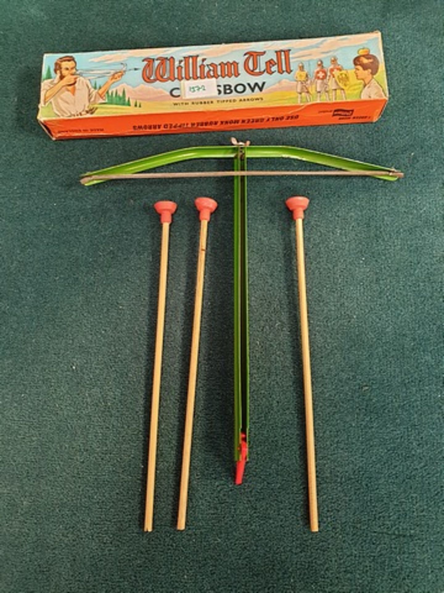 Green Monk Combex WILLIAM Tell Crossbow With Rubber Tipped Arrow Complete With Box