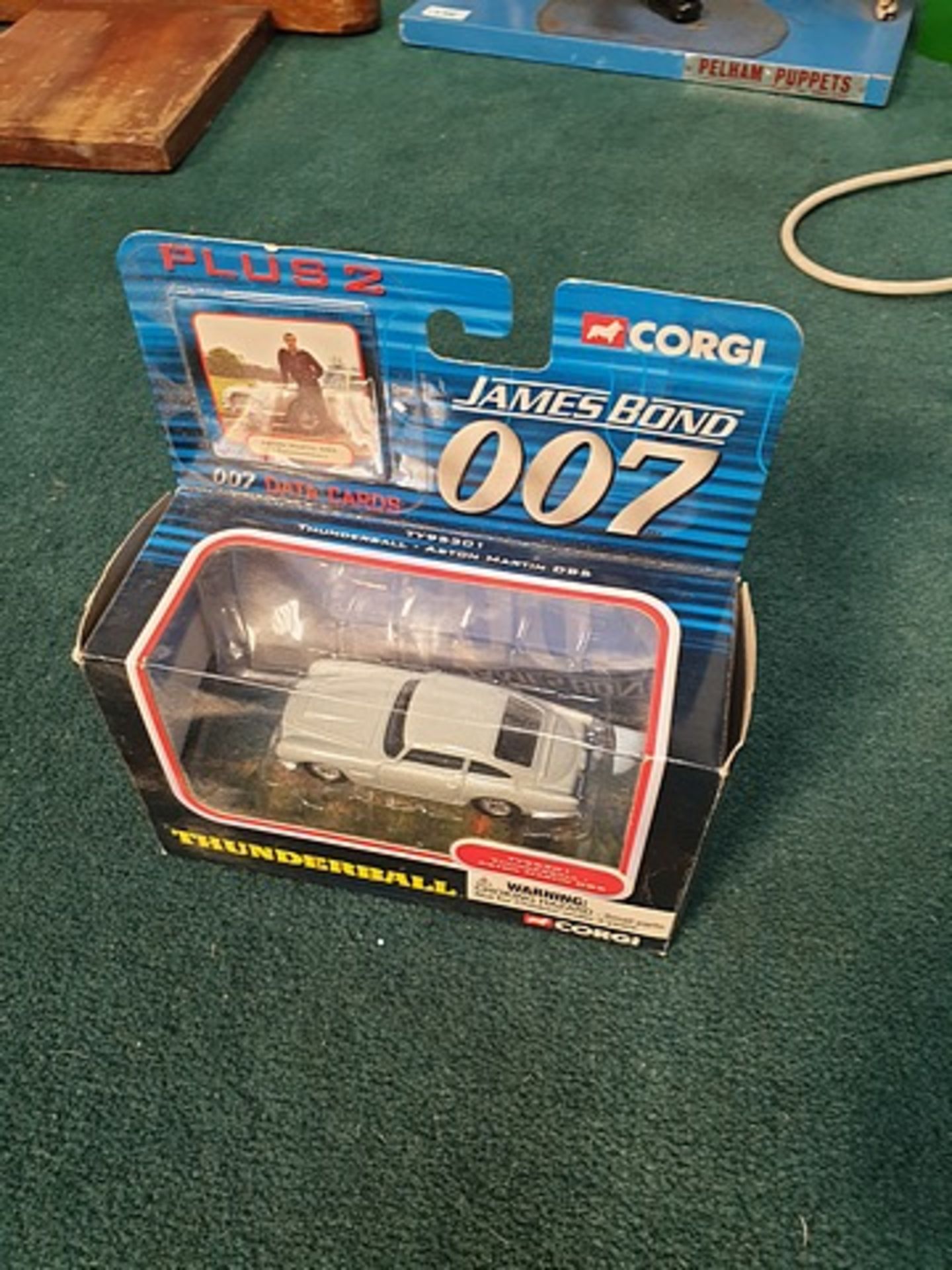 Corgi Toys #TY95301 Diecast The James Bond 007 Thunderball Aston Martin DB5 With 2 007 Data Cards