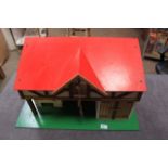 Wooden Two Story Barn With Hay Bale Lift 580 x 260 x 300mm