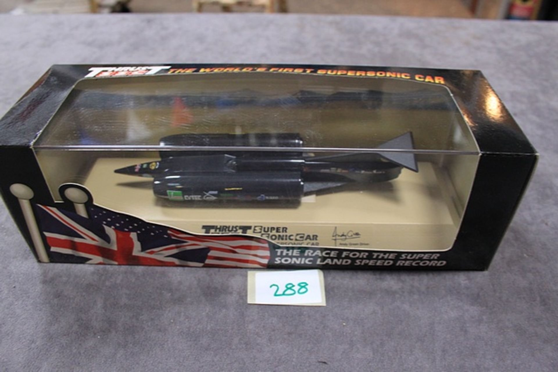 Lledo Thrust SSC The Worlds First Supersonic Car In Presentation Case With RAF Squadron Leader