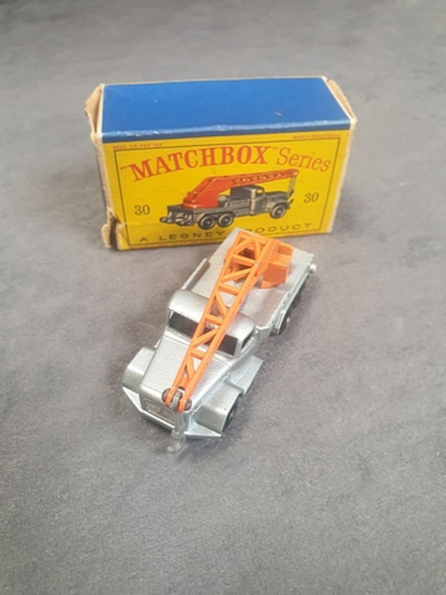 Matchbox Lesney # 30 6-Wheel Crane Truck Completed With Box
