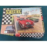 Tri-Ang Scalextric Model Motor Racing Set 55 With Instructions Complete With Box