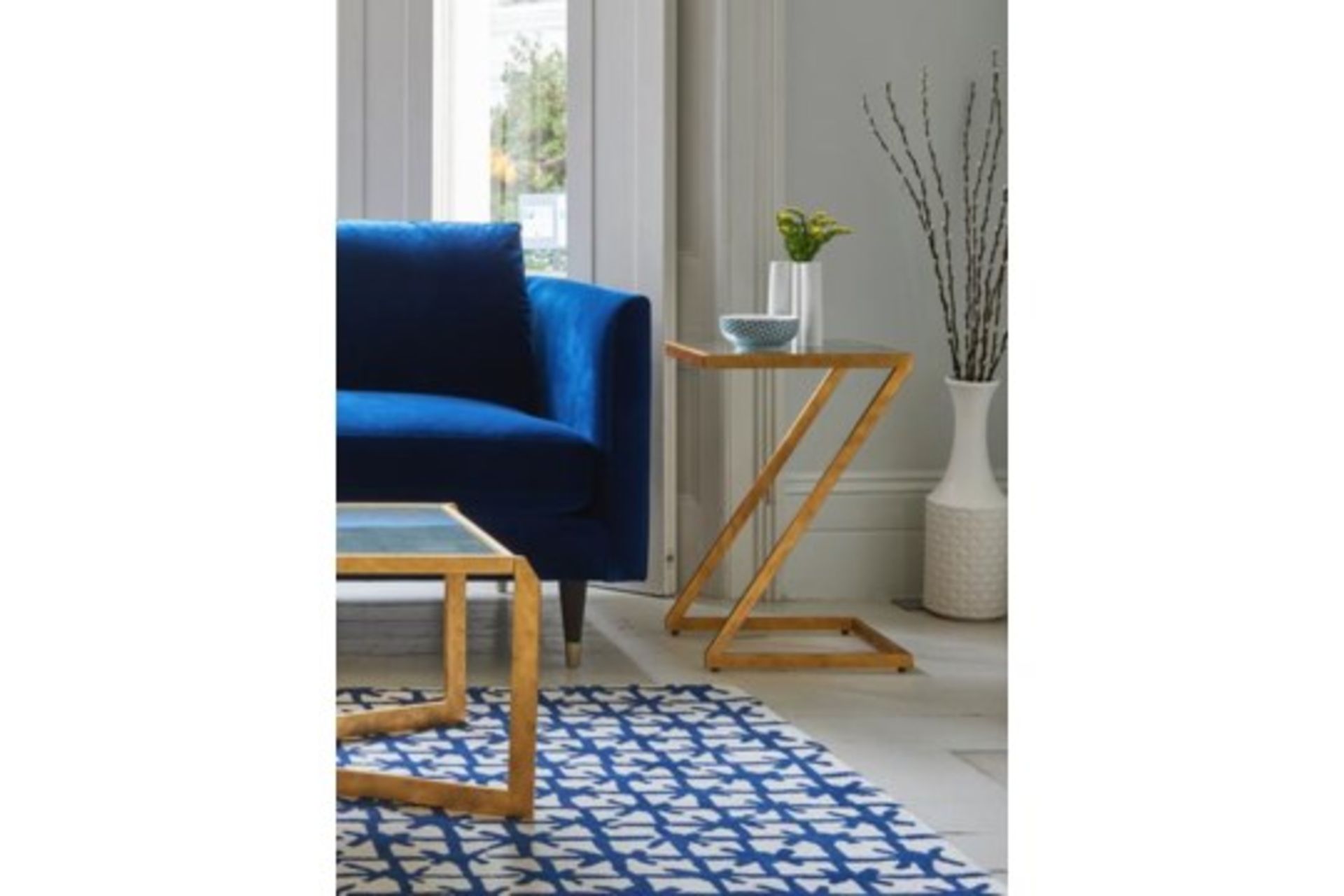 Henry Two Seater Velvet Sofa - Royal Blue Henry is a contemporary sofa collection with classic - Image 3 of 3