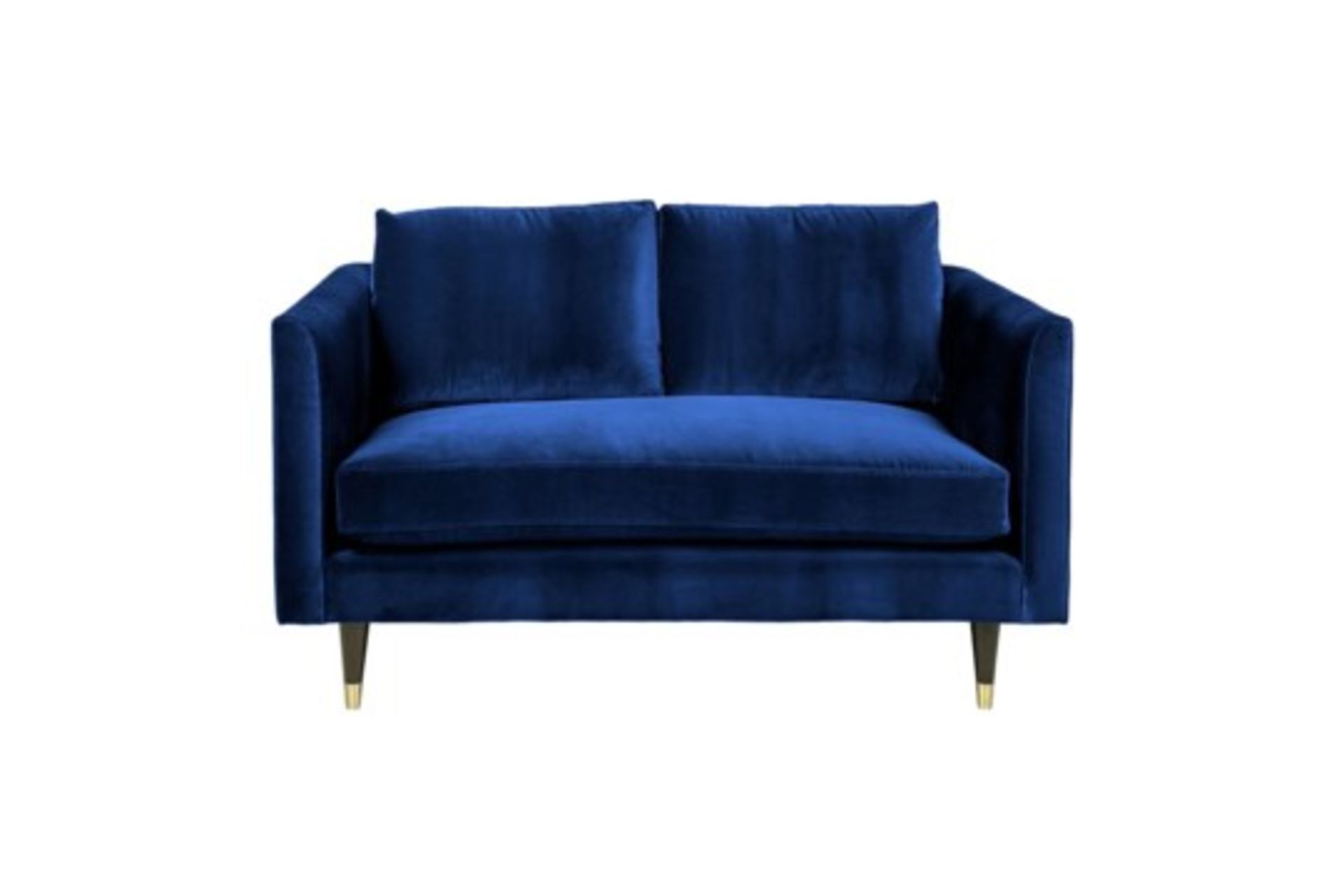 Henry Two Seater Velvet Sofa - Royal Blue Henry is a contemporary sofa collection with classic - Image 2 of 3