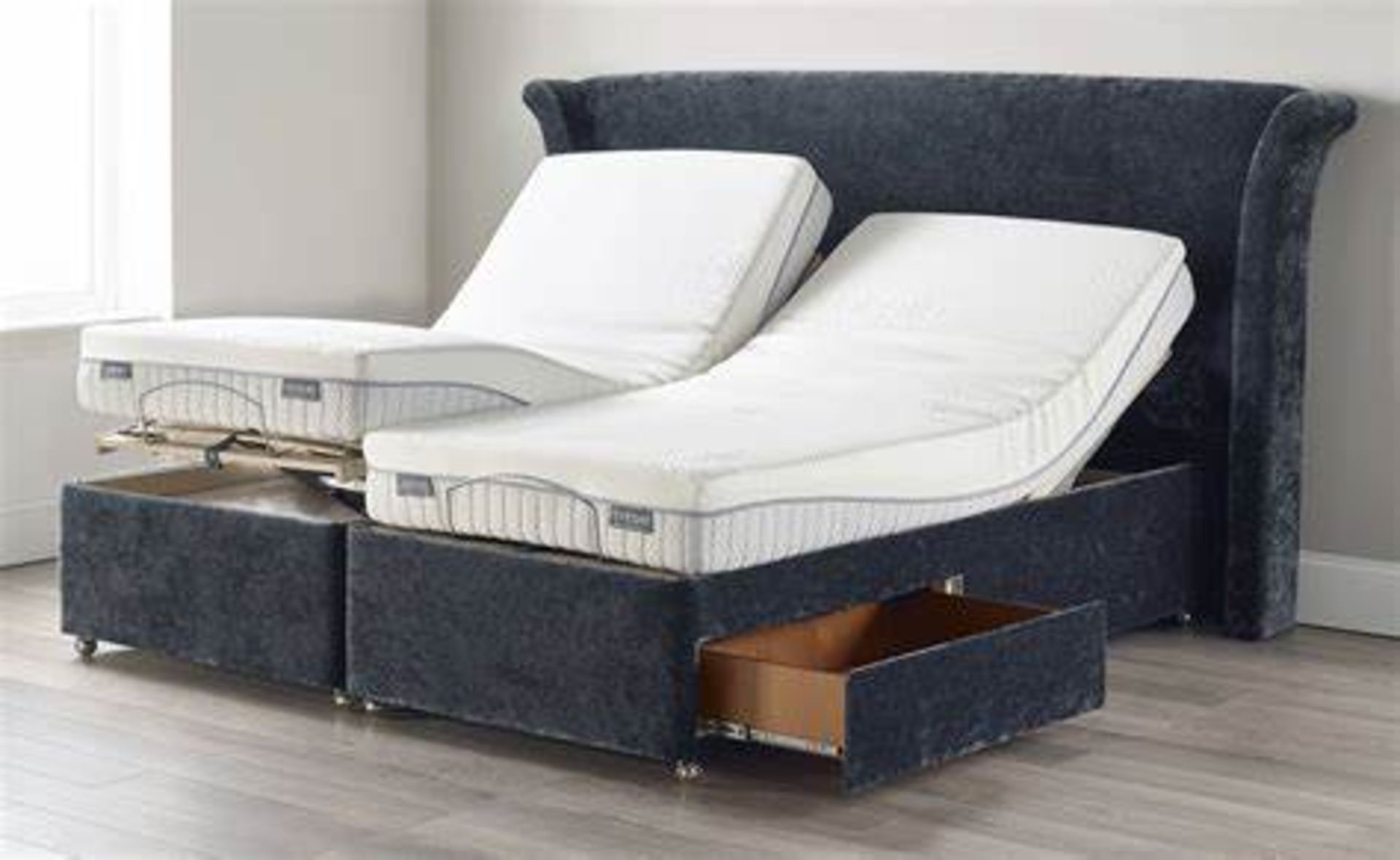 Adjusta 2 Drawer Divan 90x200cm Deep Base RH Berwick Marsala Our Collection Of Adjustable Beds And