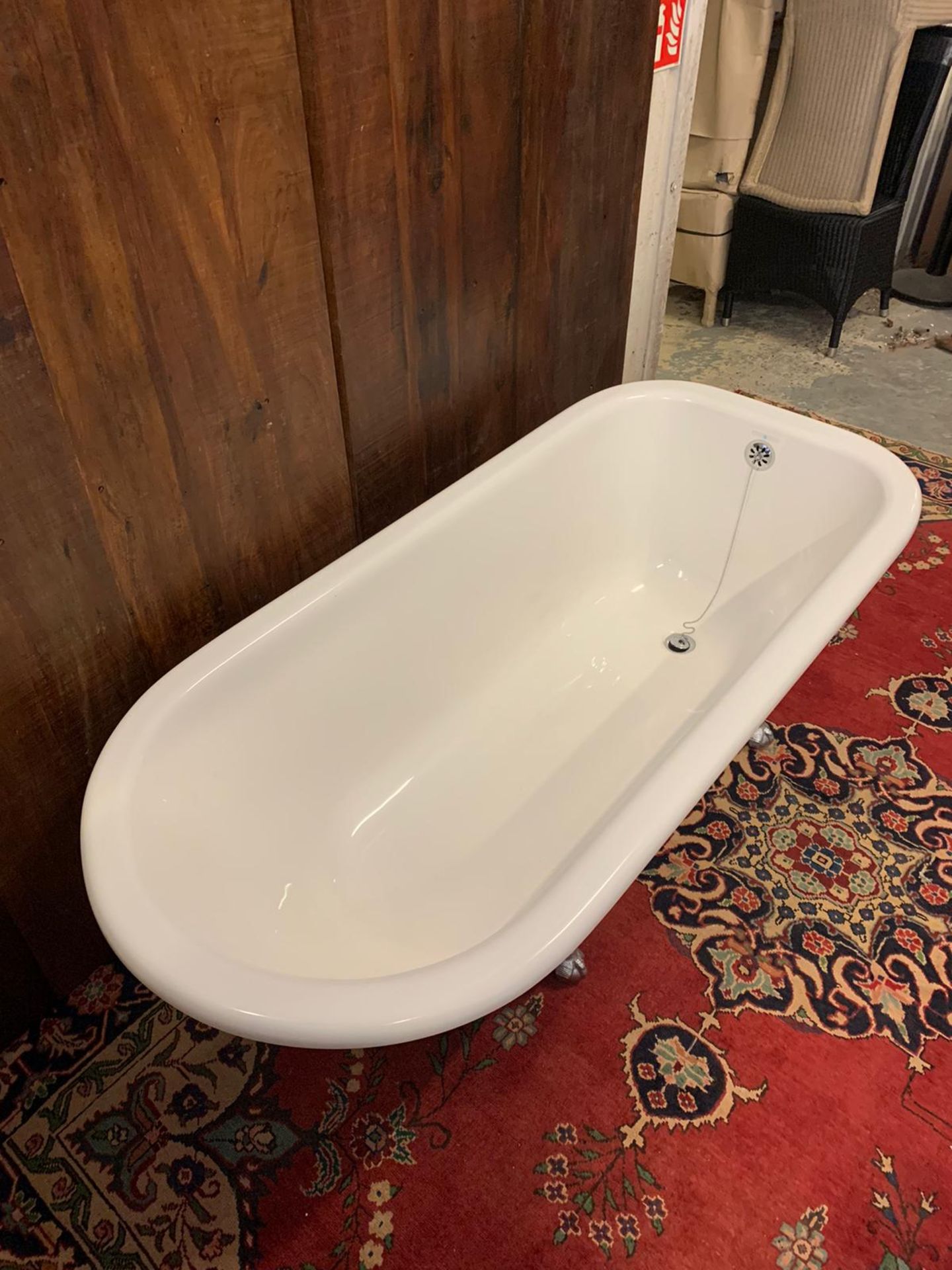 Victoria And Albert Drayton Victorian Slipper Bath With Chrome Dragon Feet Legs 170cm X 80cm X