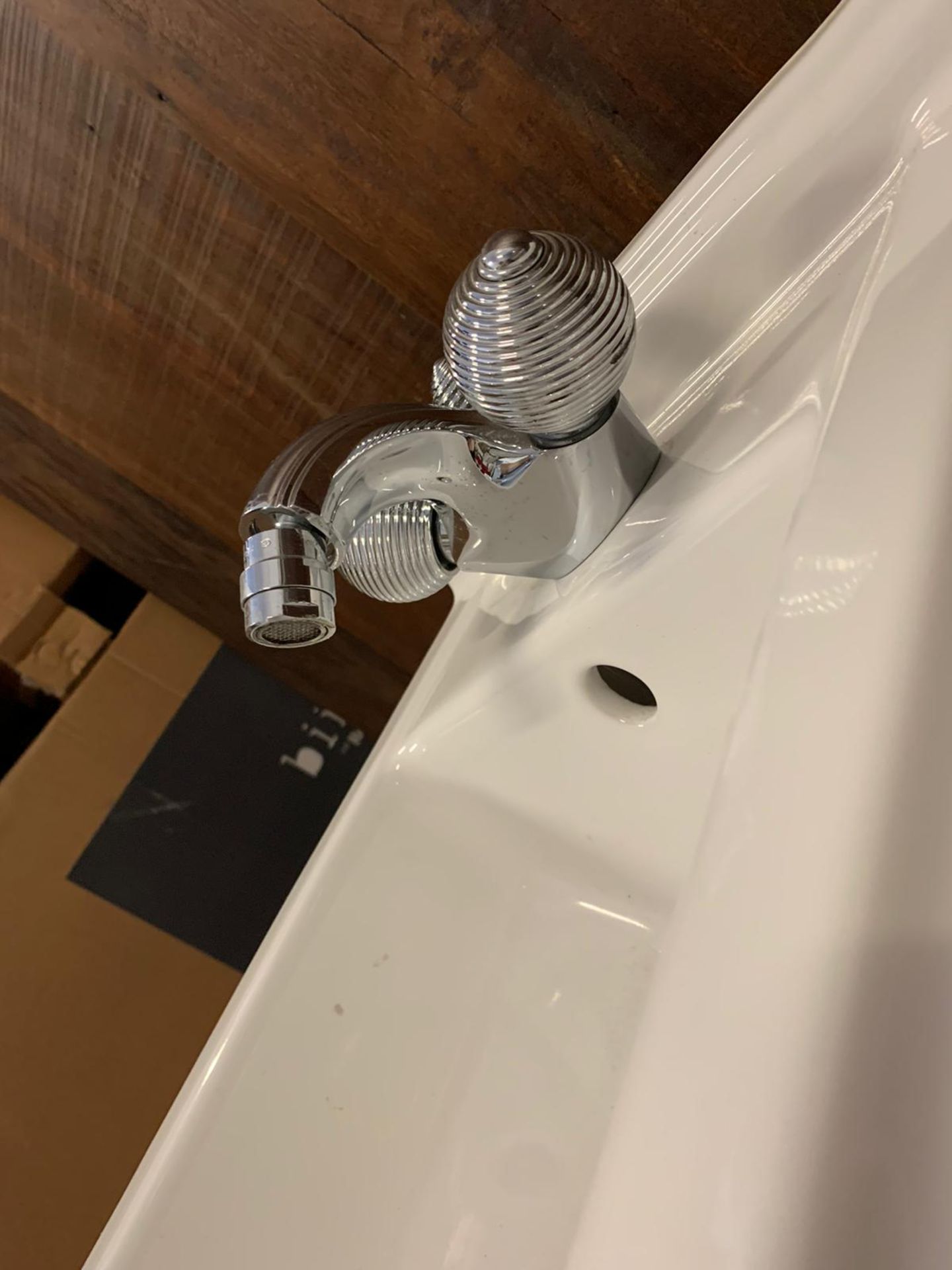 Villeroy & Boch Bidet Basin With Chrome Ball Luxury Faucet Taps By Jean-Claude Delepine In - Image 3 of 4