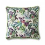 4 x Tropical Cushion Feather Filled A Vibrant Stunning Cushion With Piped Edging 45 x 45cm (224666)