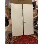 Set Of Two White Fire Doors Each Door 70cm X 208cm X 5cm Consigned From A Luxury Mayfair Residence