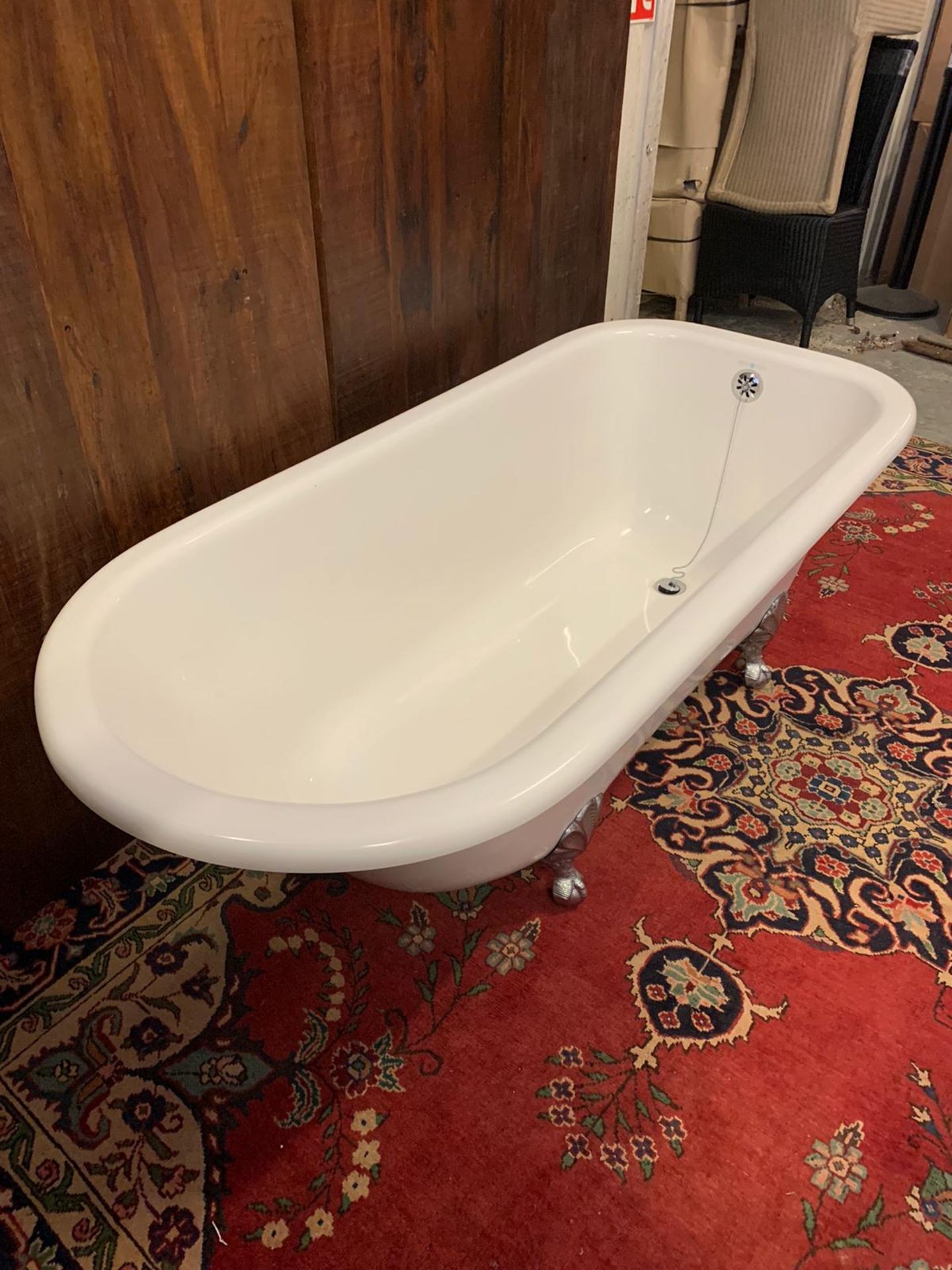 Victoria And Albert Drayton Victorian Slipper Bath With Chrome Dragon Feet Legs 170cm X 80cm X - Image 5 of 5