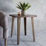 Foundry Side Table Oak Elegant, and sturdy the Foundry combines the beauty of natural materials with