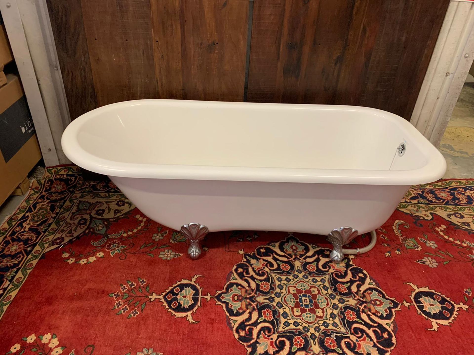 Victoria And Albert Drayton Victorian Slipper Bath With Chrome Dragon Feet Legs 170cm X 80cm X - Image 4 of 5