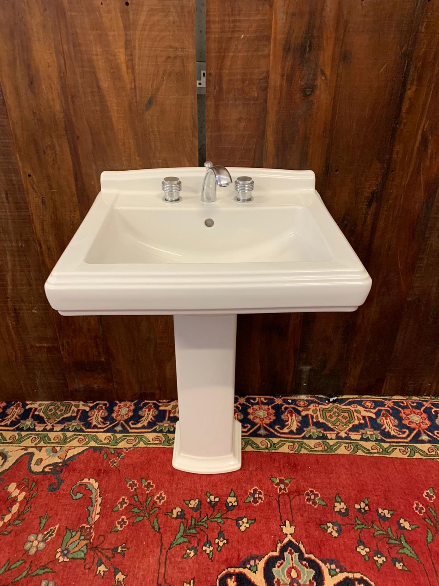 Villeroy & Boch Free Standing Basin Unit With Chrome Luxury Faucet Taps By Jean-Claude Delepine In